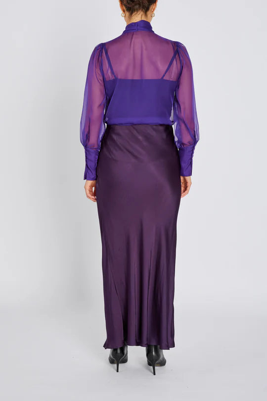 Arfaj Joanelle Skirt by Brunn's Bazaar in Night Shadow