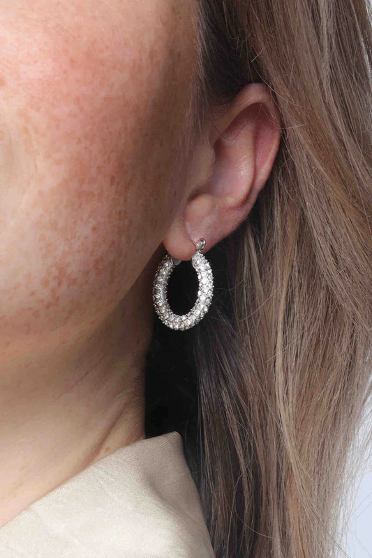Audrey Hoops by Marrin Costello in Silver