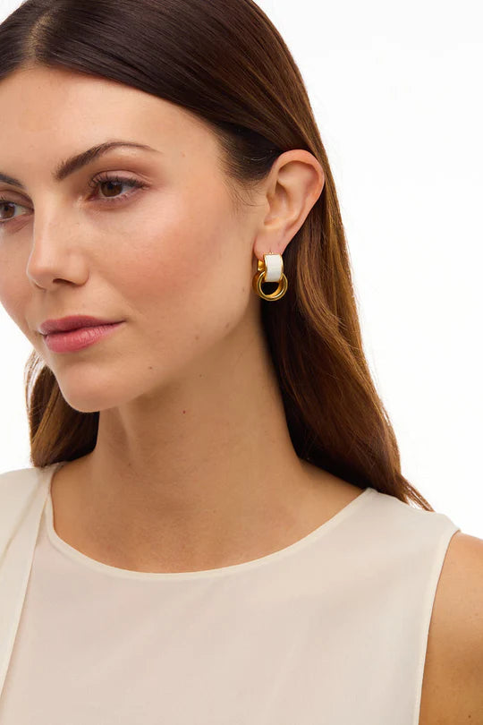 Dunore Two Piece Hoop by Brackish in Gold
