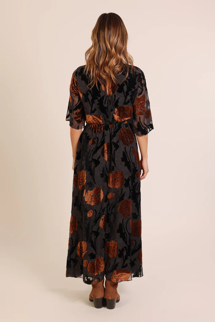 Burnout Millie Dress by Traffic People in Black
