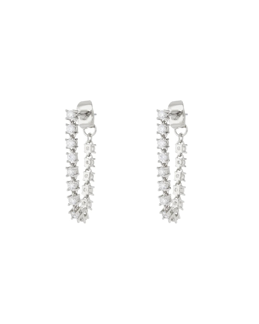 Ballier Chain Studs by LUV AJ in Silver