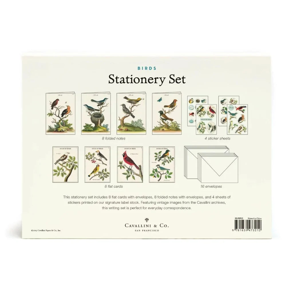 Birds Stationary Set by Cavillini Papers & Co