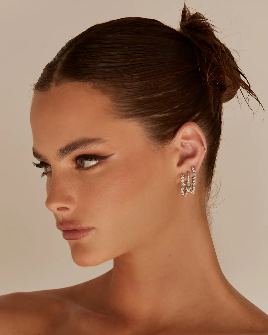 Ballier Chain Studs by LUV AJ in Silver