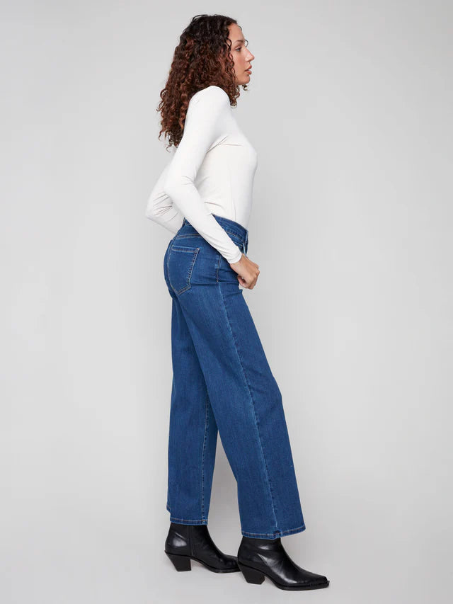 Chloe Wide Leg Jeans by Charlie B in Indigo