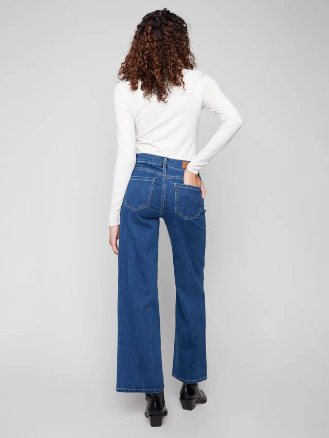 Chloe Wide Leg Jeans by Charlie B in Indigo