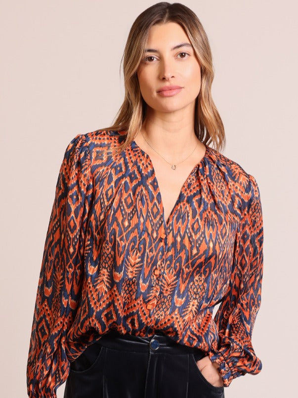 Truce Shirt by Traffic People in Rust