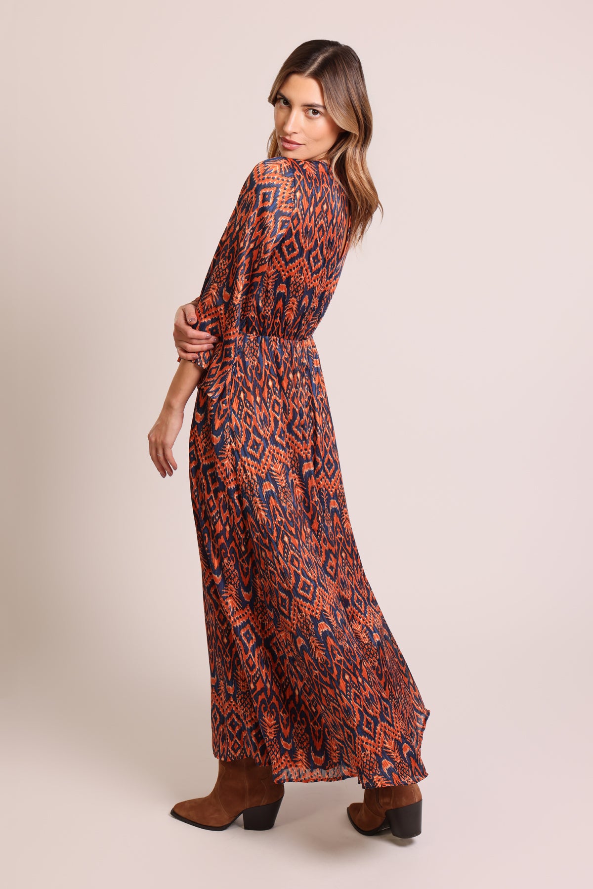 Millie Dress by Traffic People in Rust