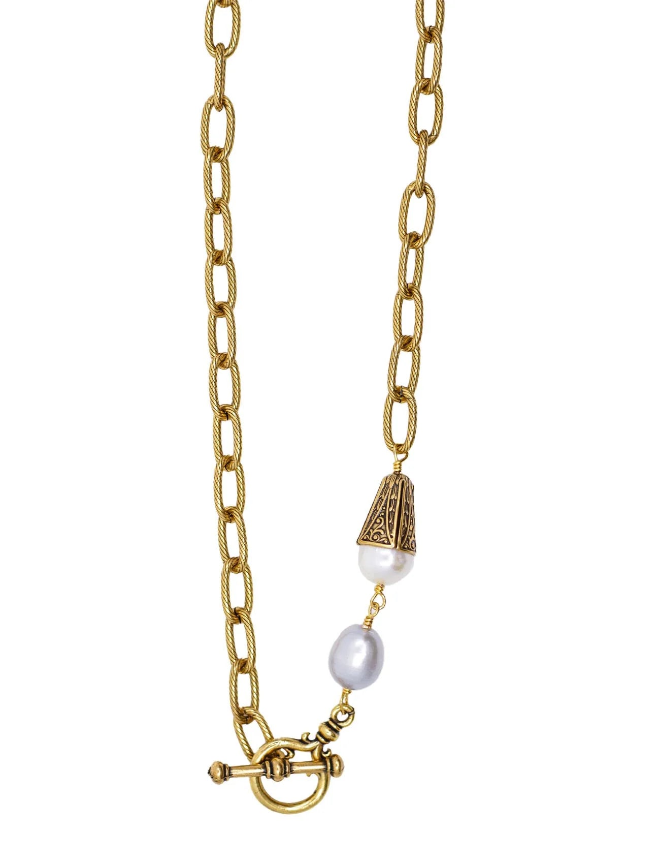 Classic Etched 18" Necklace by Ex Voto