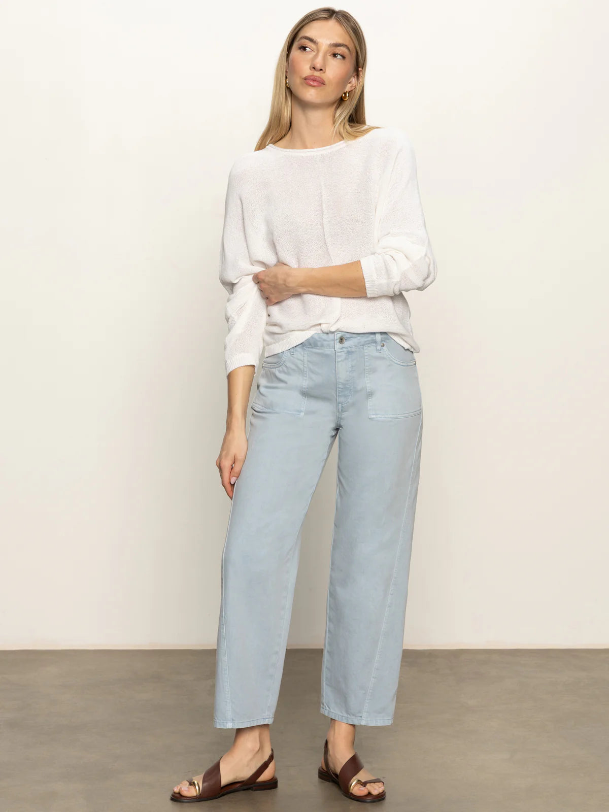 District Column Ankle Jean by Sanctuary in Blue Mirage