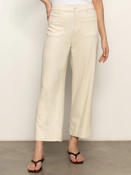Soft Marine Wide Leg Crop Pant by Sanctuary in Macrame