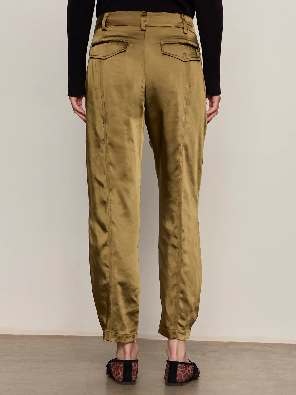 Sahara Satin Tappered Pant by Sanctuary in Dirty Martini