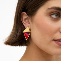 Aria Triangle Drop Earring by Brackish