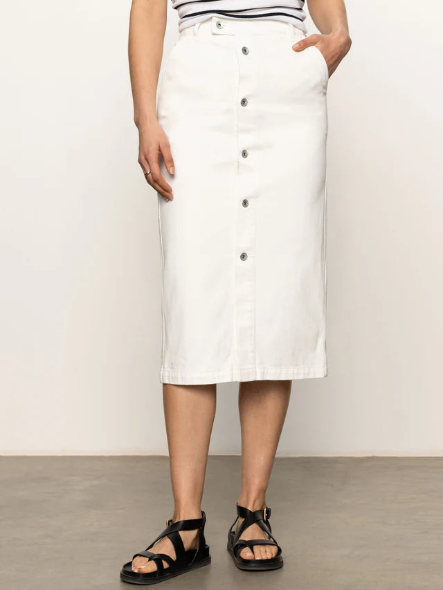 Carrier Denim Skirt by Sanctuary in Bleached White