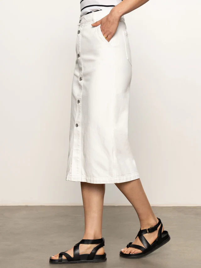 Carrier Denim Skirt by Sanctuary in Bleached White