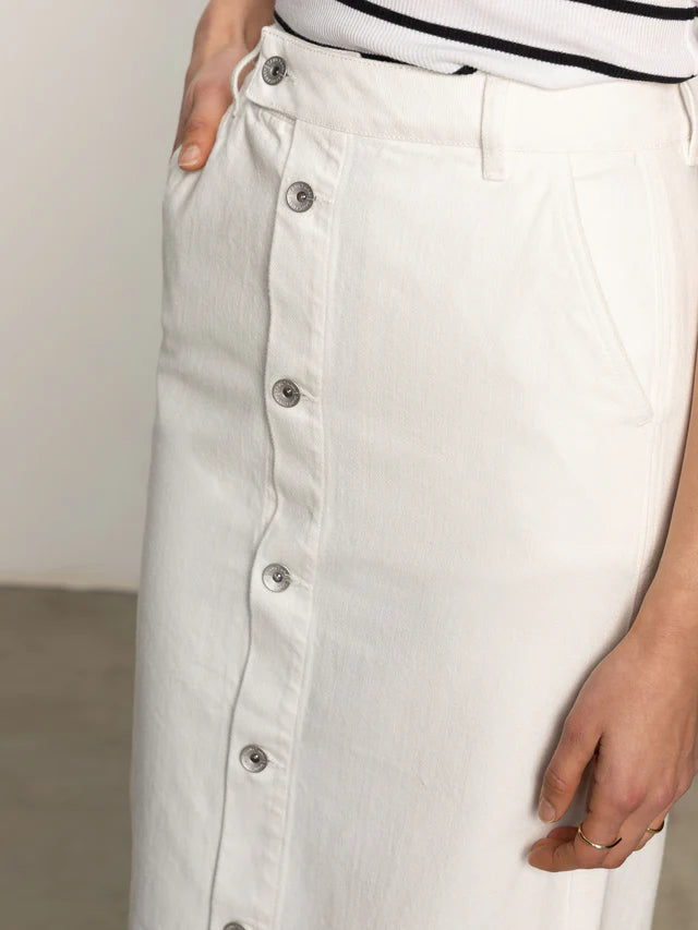 Carrier Denim Skirt by Sanctuary in Bleached White