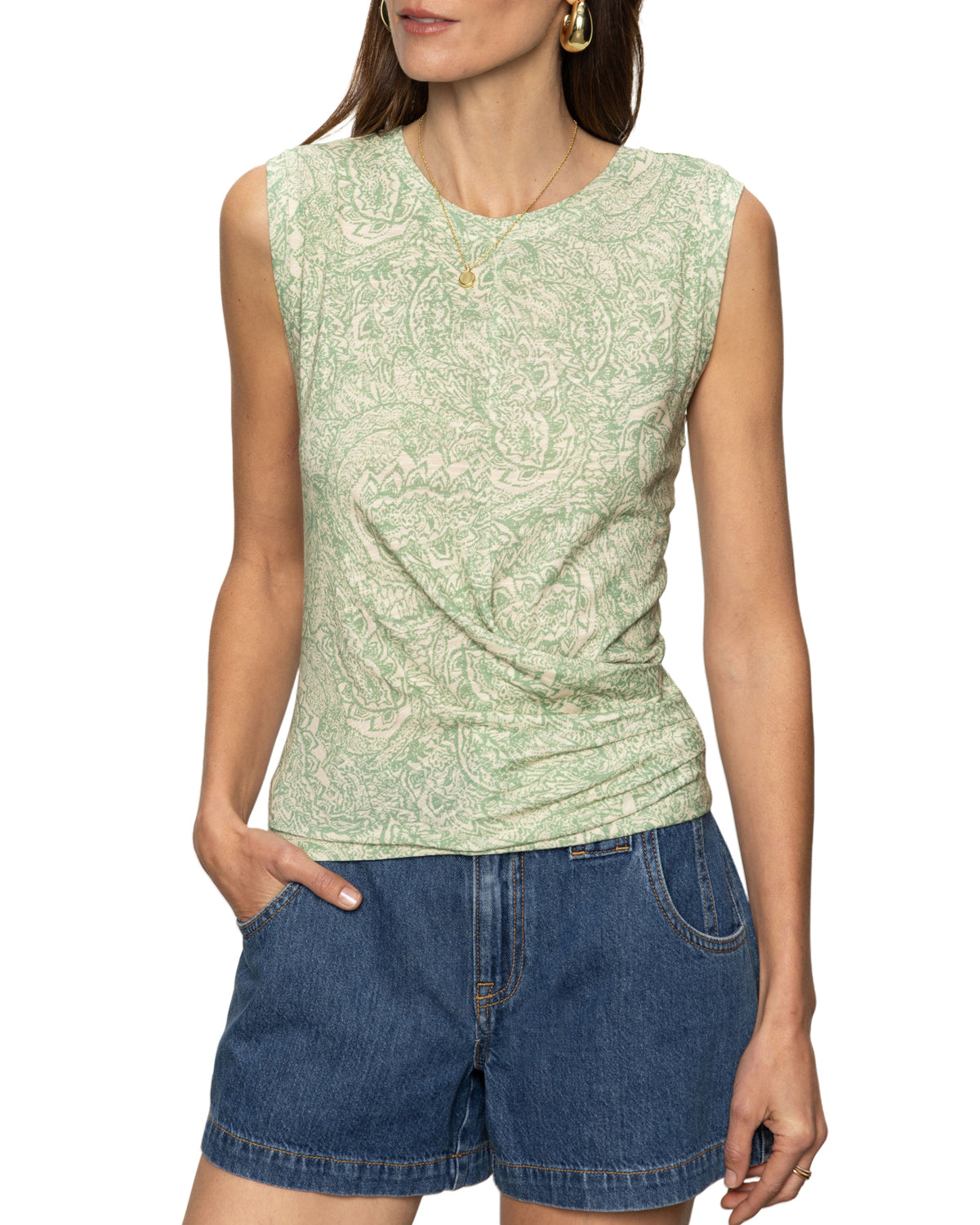 Draped Tank by Sanctuary in Mosaic