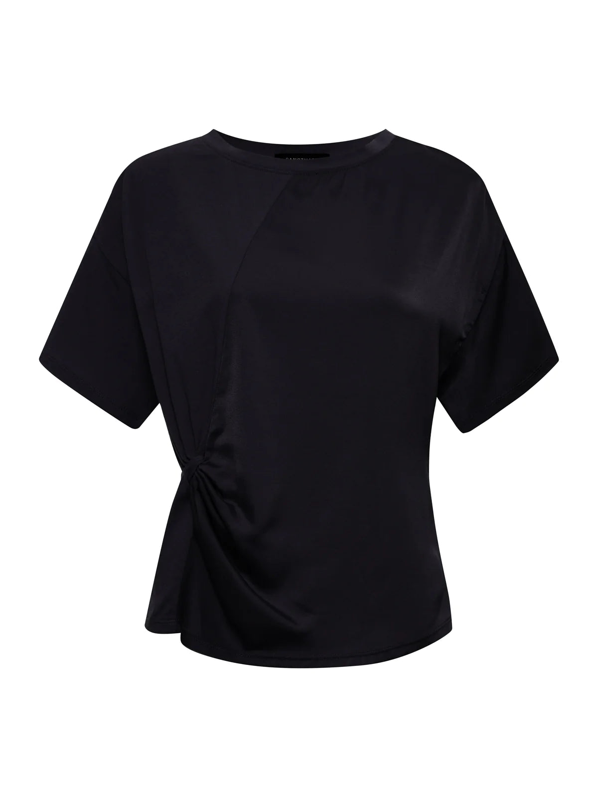 Satin Mix Tee by Sanctuary in Black