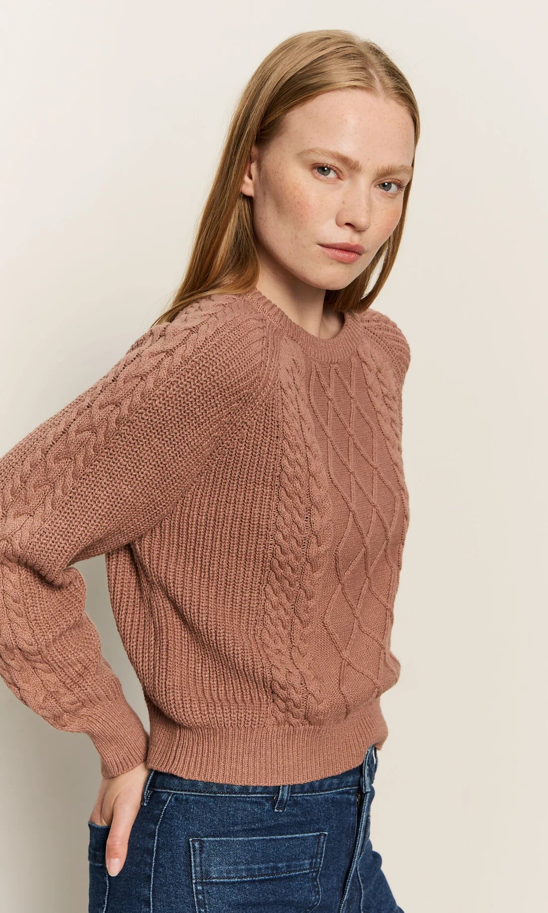Nomad Cable Popover by Sanctuary in Mocha