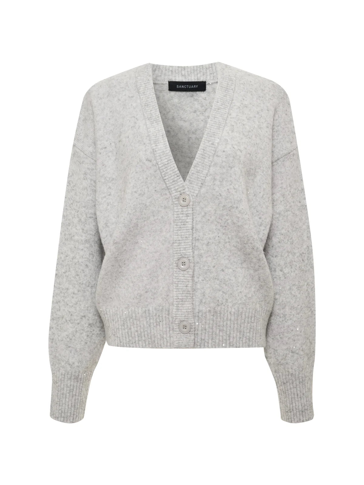 Shimmer Cardi by Sanctuary in Heather Grey Sparkle