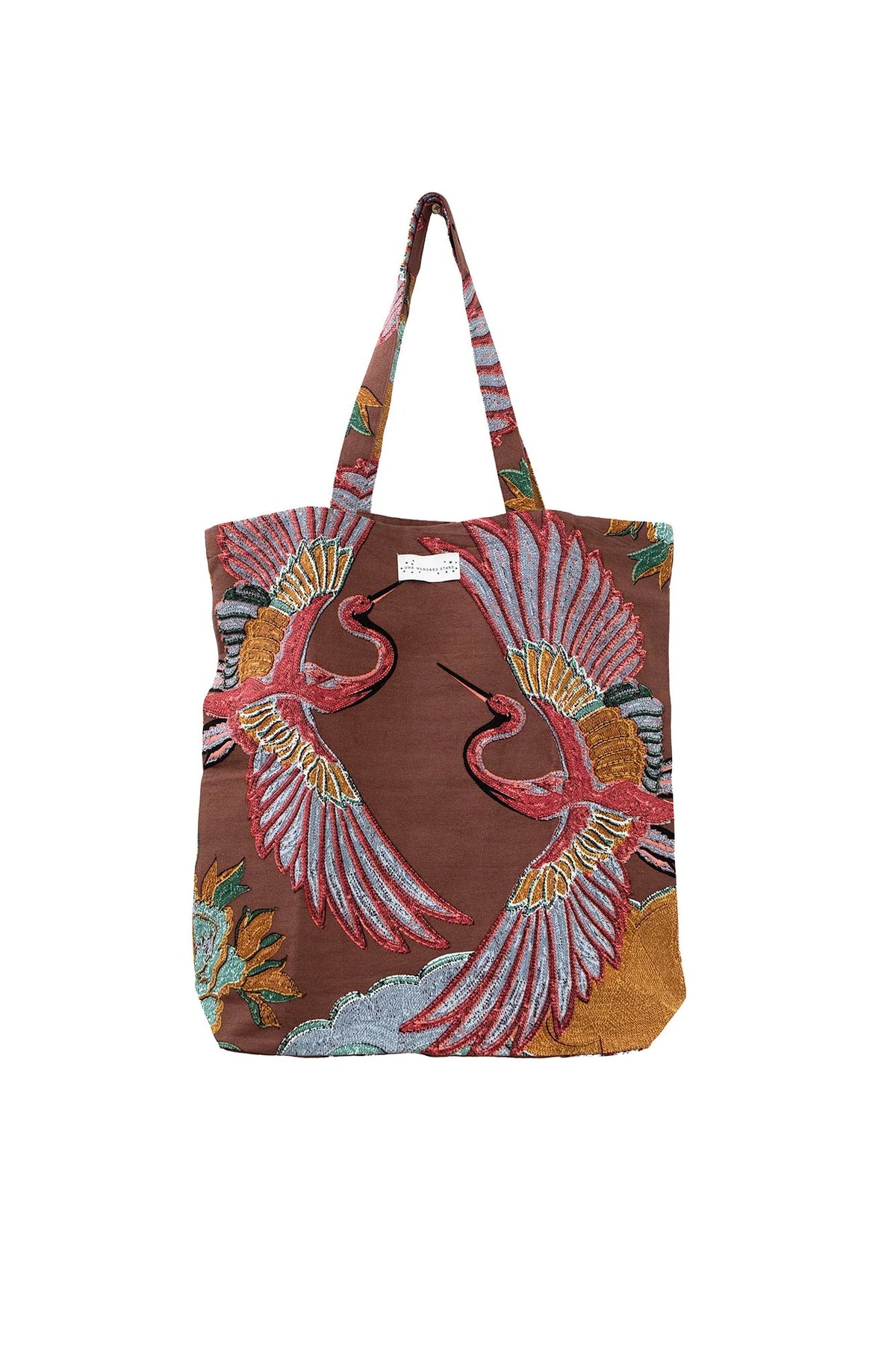 Canvas Bag by One Hundred Stars in Crane Brown
