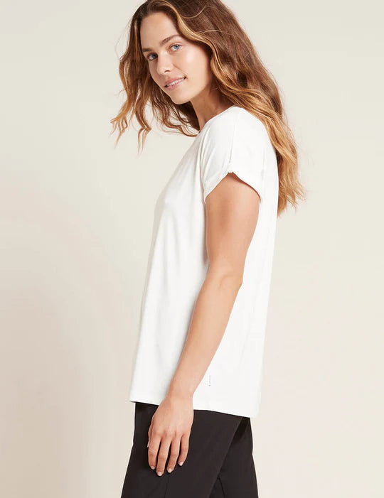 Downtime Lounge Top by Boody in Natural White