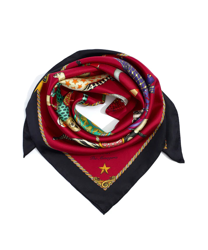 The Menagerie 35" Silk Square by Echo New York