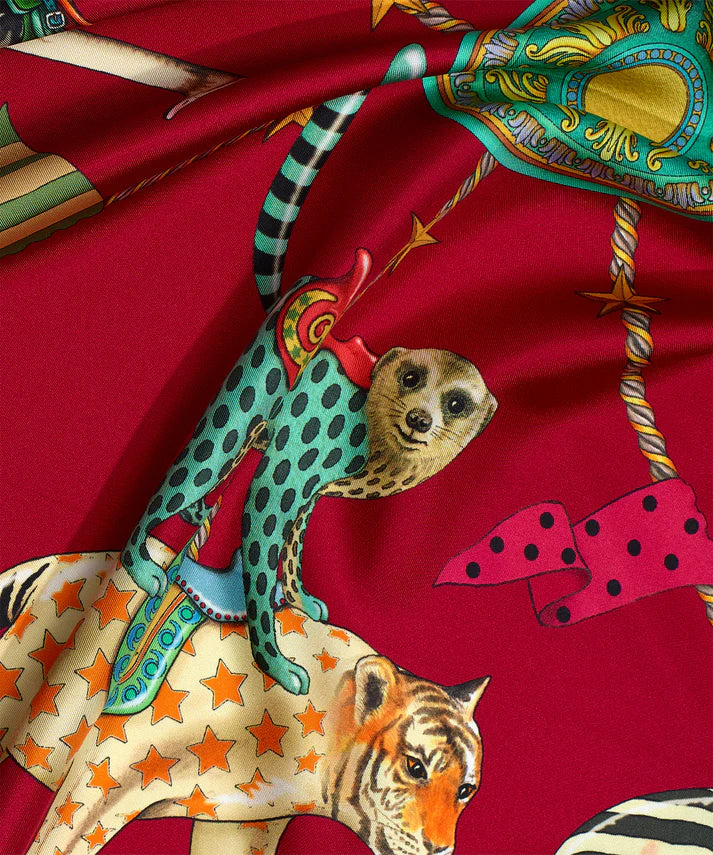 The Menagerie 35" Silk Square by Echo New York