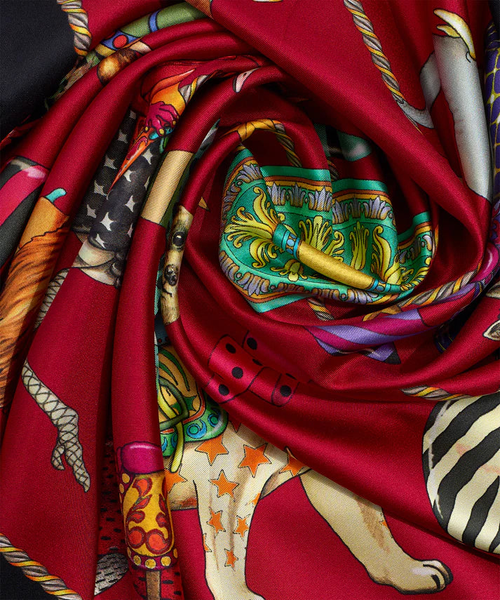 The Menagerie 35" Silk Square by Echo New York