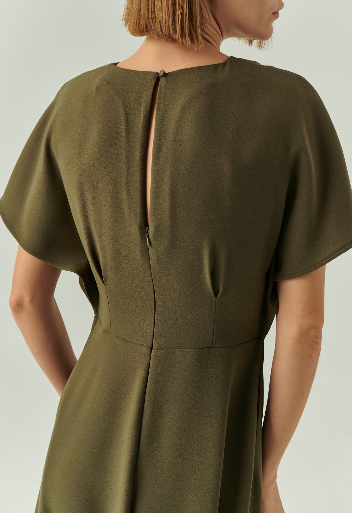 Elodie Dress by Exquise in Khaki