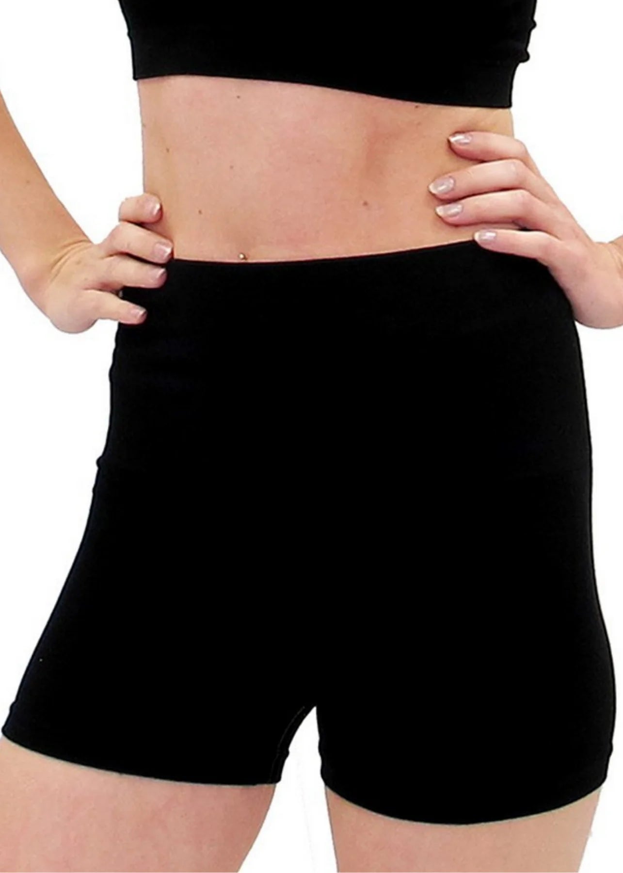 High Waist Boyshorts by Elietian in Black