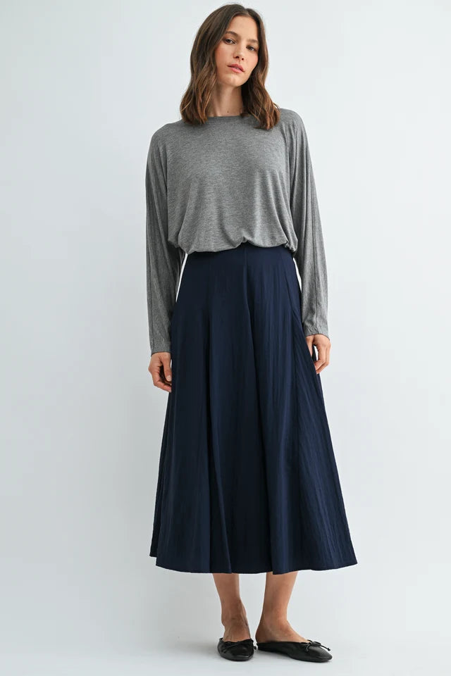 Soft Knit Long Sleeve Top by Fun2Fun in Grey