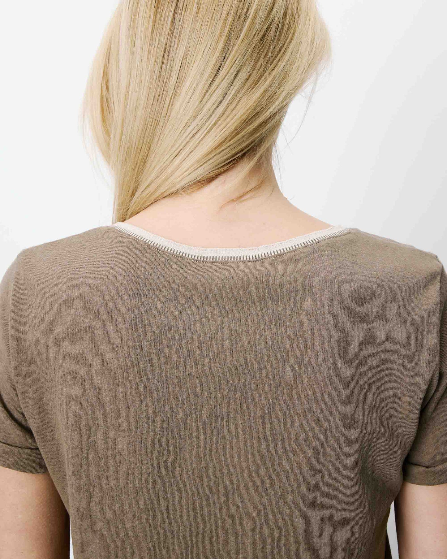 Aurelien T-Shirt by Grace & Mila in Khaki