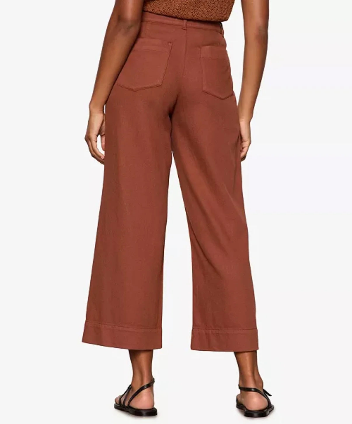Soft Marine Wide Leg Crop by Sanctuary in Ancient Clay