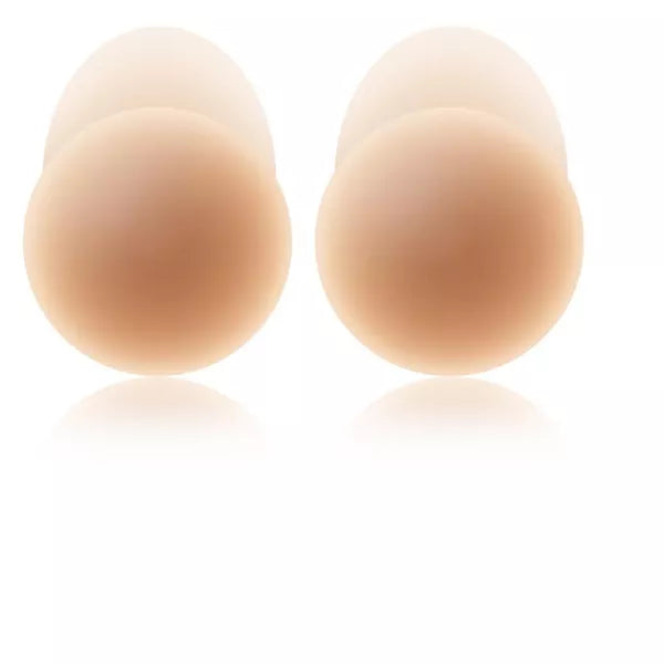 No-Show Extra Lift Reusable Adhesive Lifting Nipple Covers (4.75in) by Nood in Soft Tan