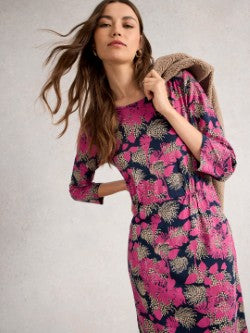 Tallie Jersey Dress by White Stuff in Pink