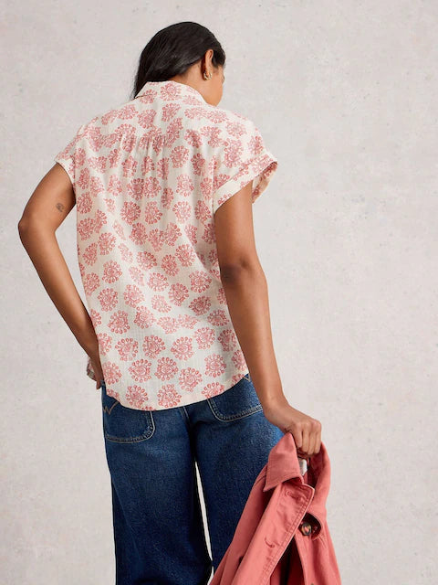 Ellie Organic Cotton Shirt by White Stuff in Ivory