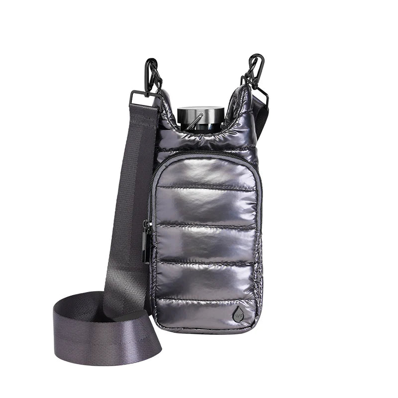 Glossy Hydrobag by WanderFull in Pewter with Solid Strap