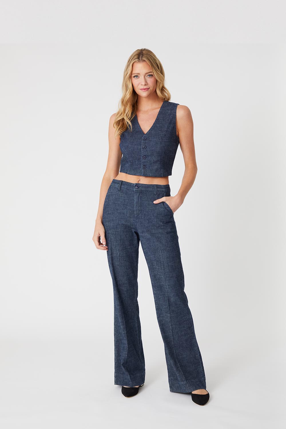 Ayla Trouser by Level 99 in Blinding Lights