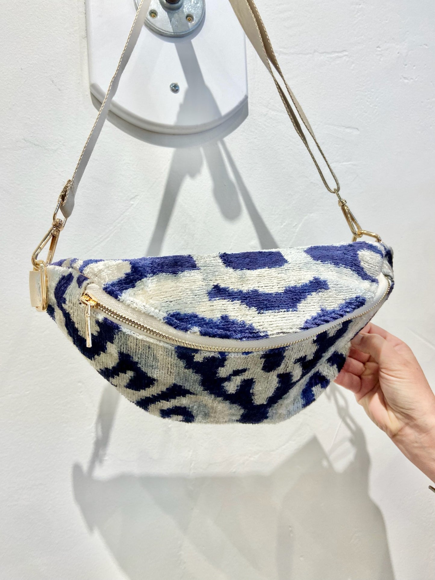 Sport Bag by Wolf & Willa in Navy & Grey