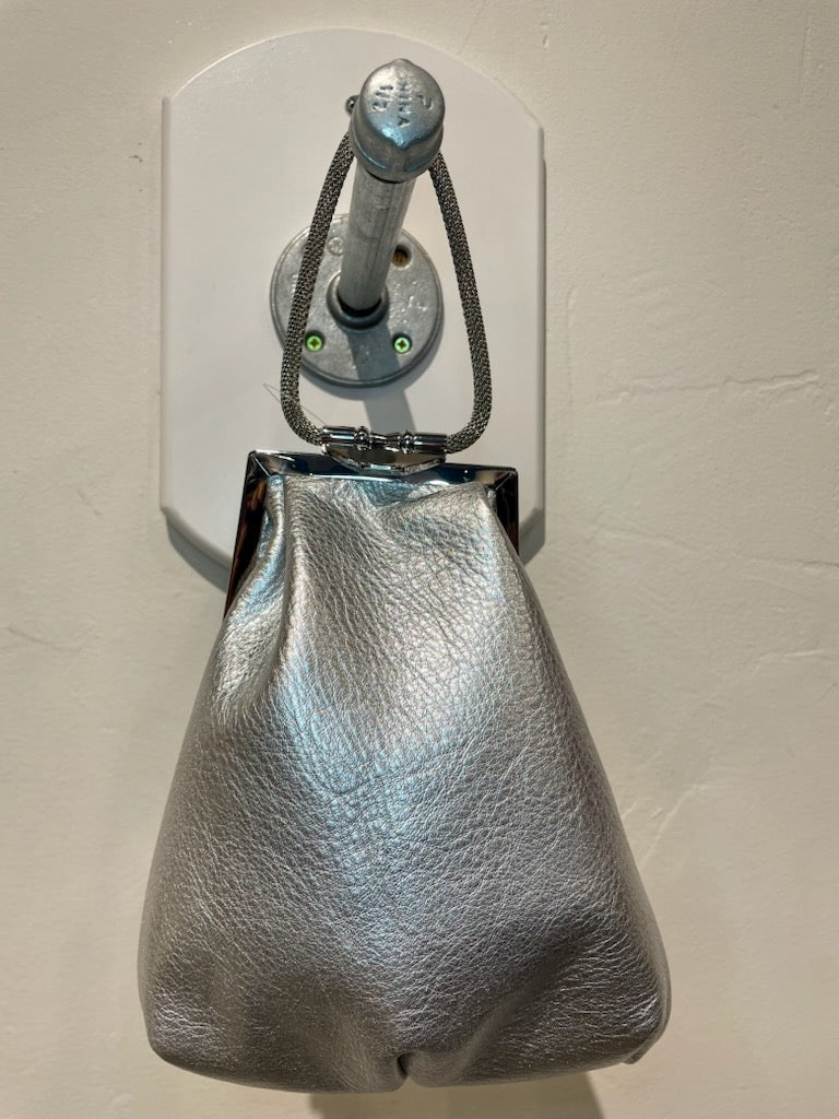 Endeavor Leather Bag by M. Andonia in Silver