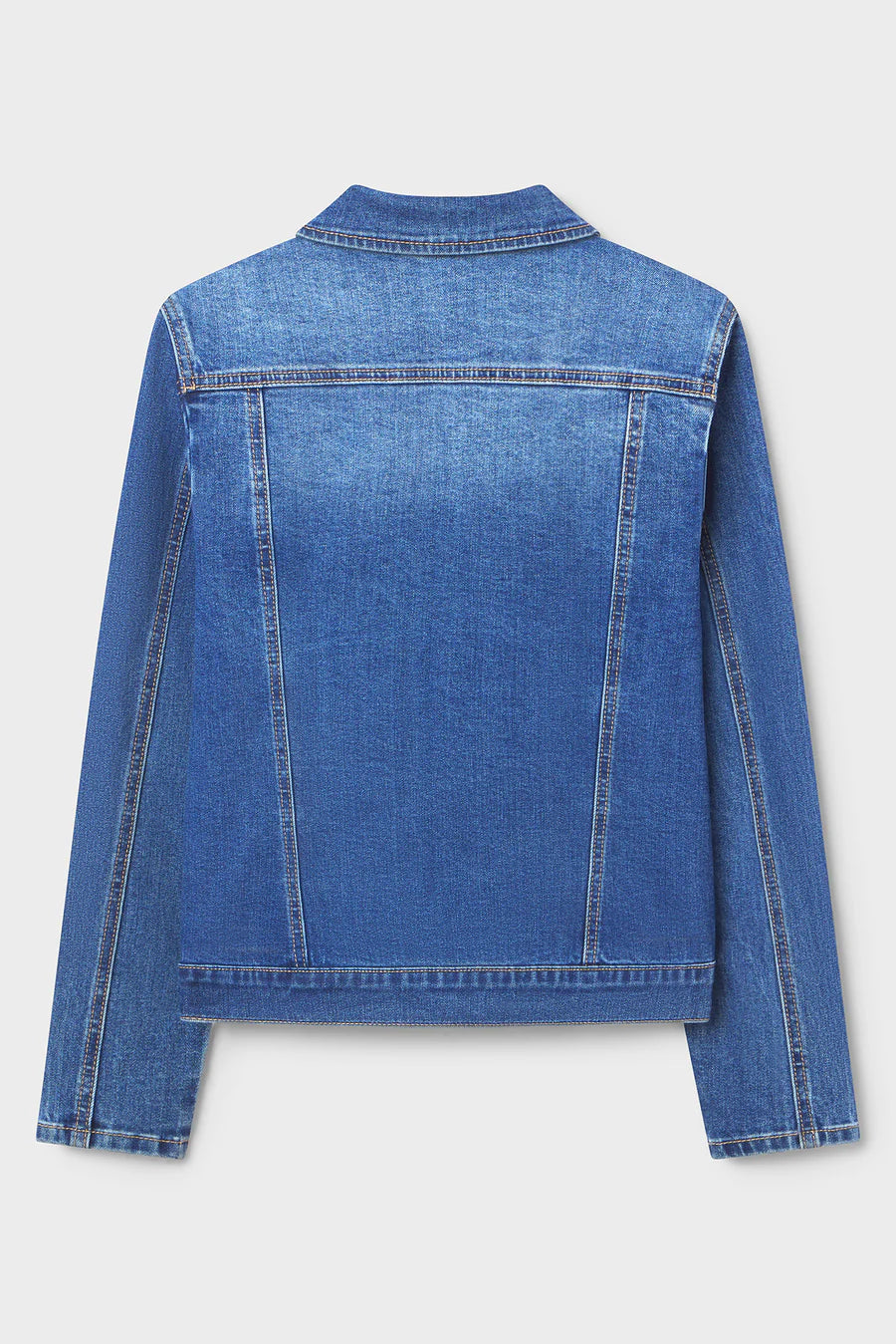 Classic Stretch Denim Jacket By Franne Golde in Classic Wash
