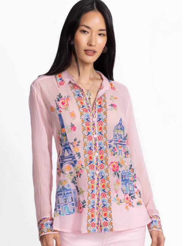 Sydnee Shirt by Johnny Was in Primrose Pink