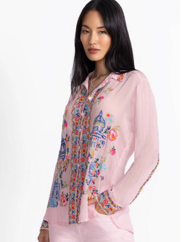 Sydnee Shirt by Johnny Was in Primrose Pink