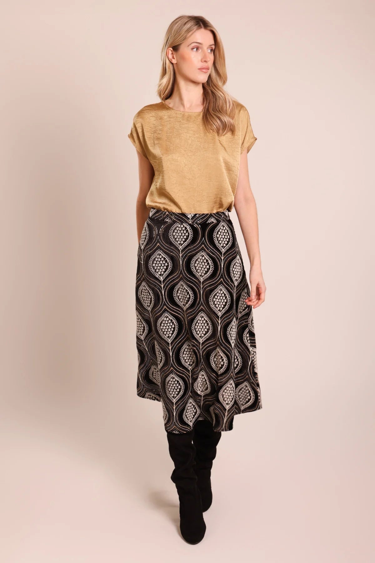 Anarchy Skirt by Traffic People in Black and White