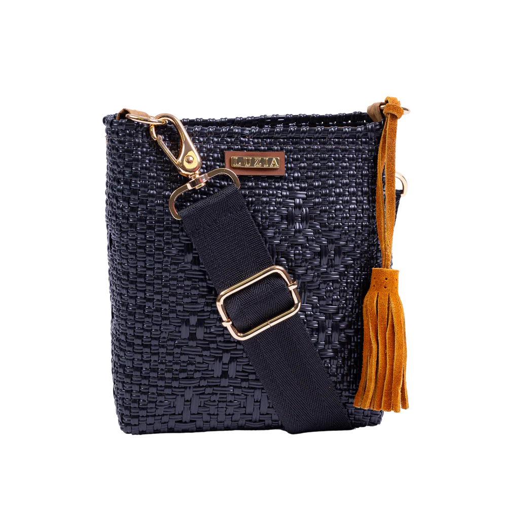 Traveler Multi Diamond Crossbody by LUZIA in Solid Black