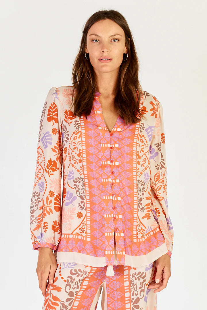 Carrara Shirt by Lula Soul in Stone