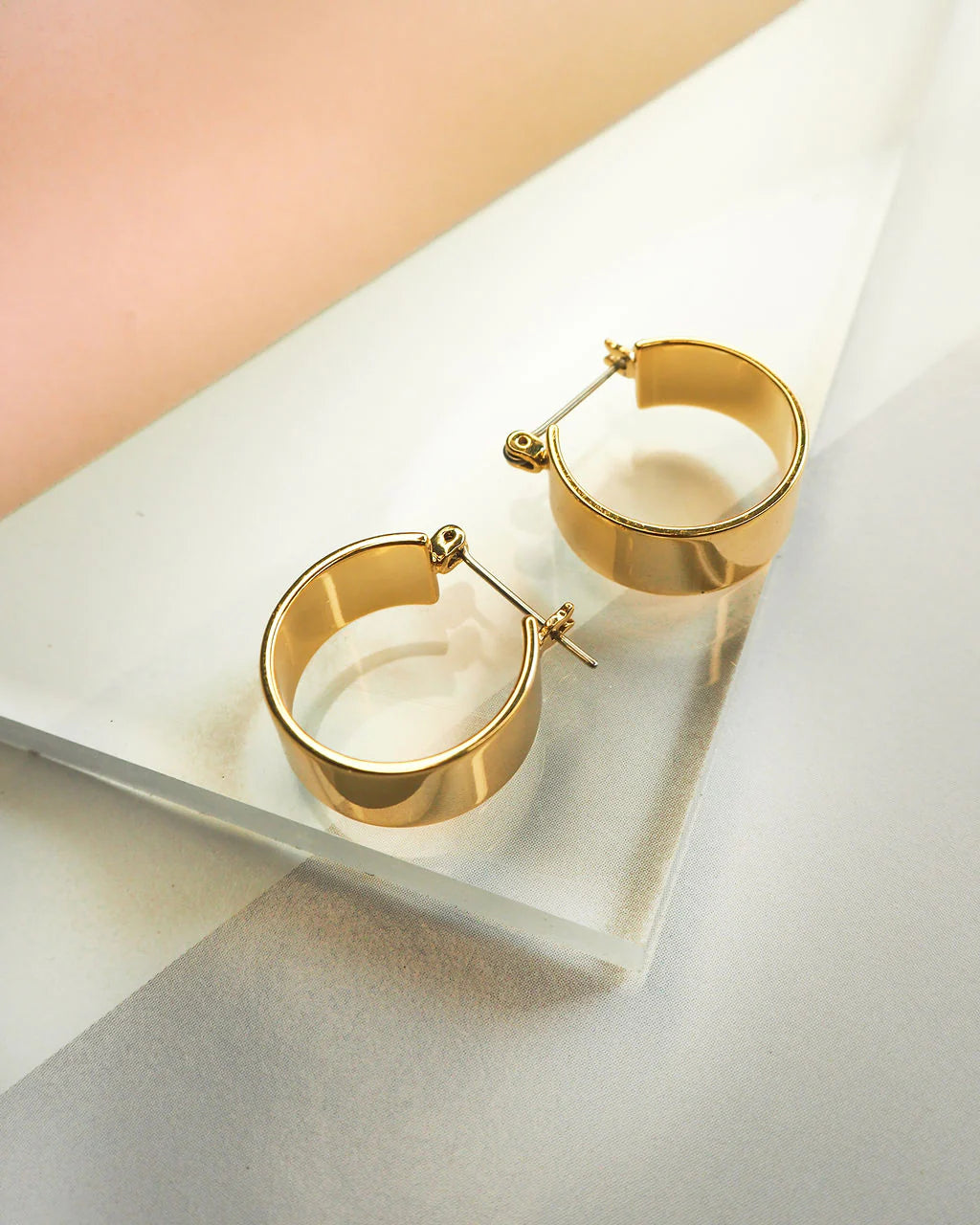 Positano Hoops by LUV AJ in Gold