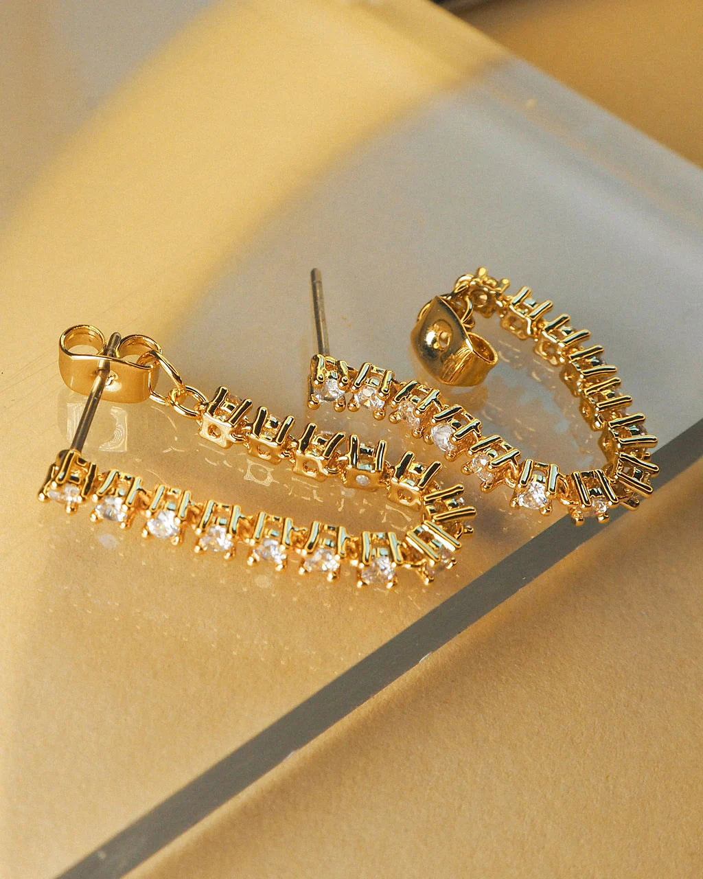 Ballier Chain Studs by LUV AJ in Gold