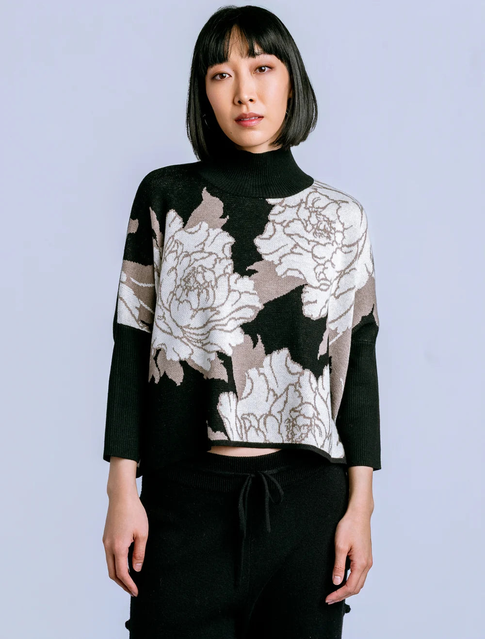 Peony Aja Sweater by Kerisma in Forbidden Black