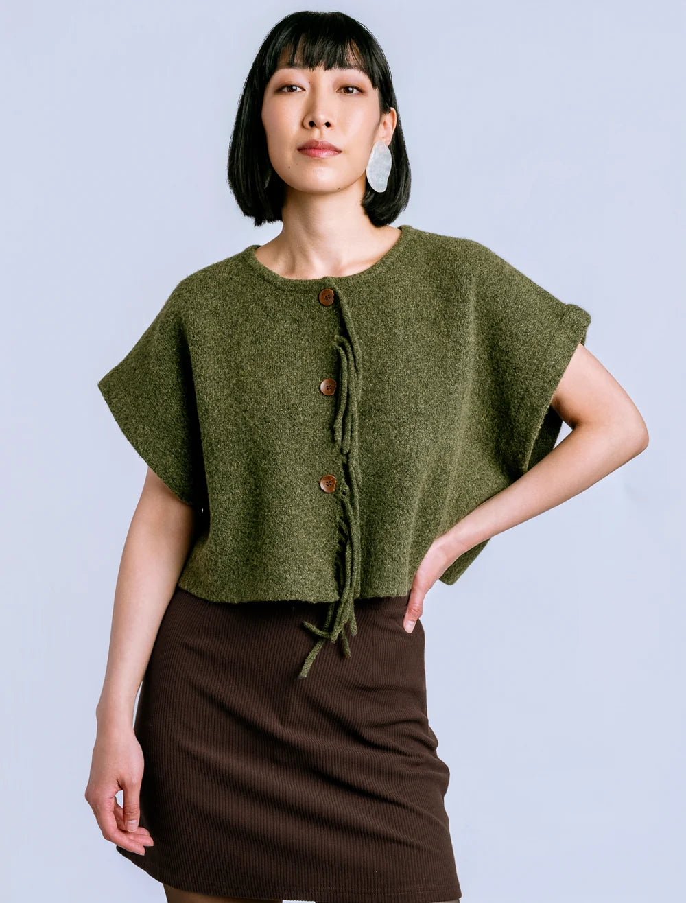 Sachi Vest by Kerisma in Olive Jade